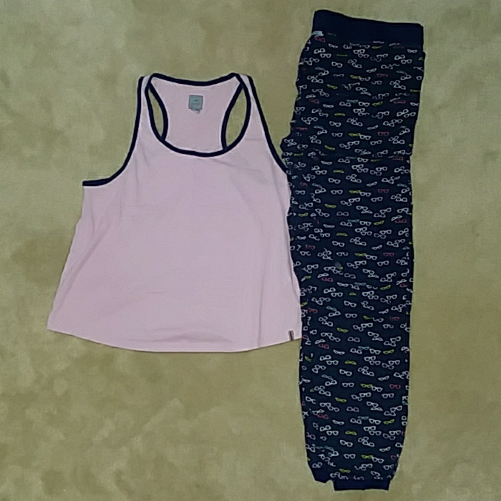 Jane & Bleecker Glasses Pajama Set XL